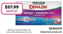 Priceline Demazin allergy + hayfever relief offer