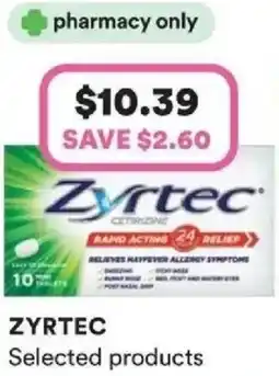 Priceline Zyrtec Selected products offer