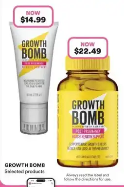 Priceline Growth Bomb Post Pregnancy Prebiotic Treatment offer
