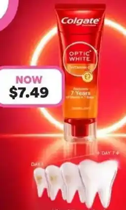 Priceline Colgate optic white vitamin c offer
