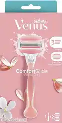 Discount Drug Stores Gillette Venus ComfortGlide White Tea Razor Handle + 2 Blades offer
