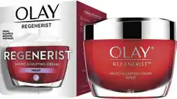 Discount Drug Stores Olay Regenerist Advanced Anti- Ageing Micro-Sculpting Night Face Cream Moisturiser offer