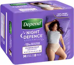 Discount Drug Stores Depend Night Defence Incontinence Underwear For Women Medium offer
