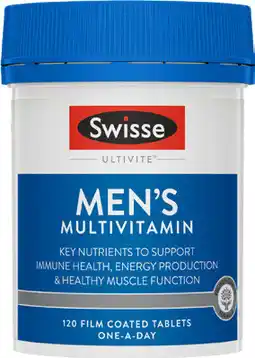 Discount Drug Stores Swisse Ultivite Men’s Multivitamin 120 Tablets offer