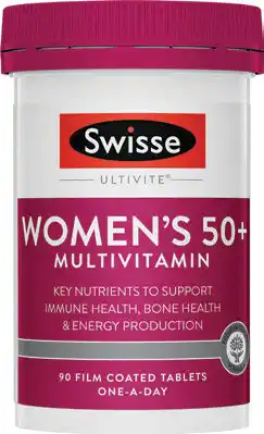 Discount Drug Stores Swisse Ultivite Women’s 50+ Multivitamin 90 Tablets offer