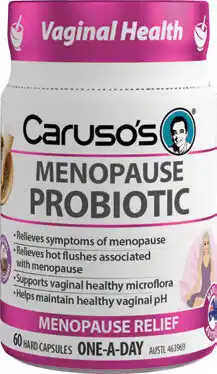 Discount Drug Stores Caruso’s Menopause Probiotic 60 Capsules offer