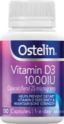 Discount Drug Stores Ostelin Vitamin D3 1000IU 130 Capsules offer