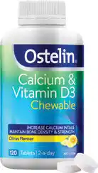 Discount Drug Stores Ostelin Calcium & Vitamin D3 Chewable 120 Tablets offer