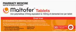 Discount Drug Stores Maltofer Oral Iron 100mg 30 Tablets offer