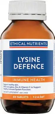 Discount Drug Stores Ethical Nutrients Lysine Defence 60 Tablets offer
