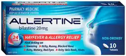 Discount Drug Stores Allertine Bilastine 20mg 10 Tablets offer
