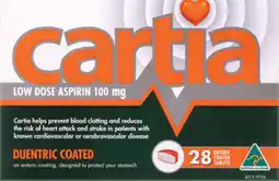 Discount Drug Stores Cartia 100mg 28 Tablets offer