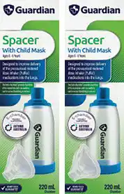 Discount Drug Stores Guardian Spacer With Child Mask offer