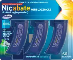 Discount Drug Stores Nicabate Minis 2mg 60 Lozenges offer