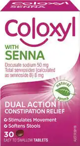 Discount Drug Stores Coloxyl With Senna 30 Tablets offer