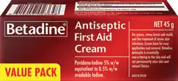 Discount Drug Stores Betadine Antiseptic First Aid Cream offer