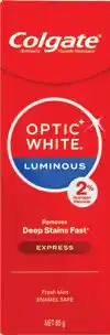 Discount Drug Stores Colgate Optic White Luminous Express Toothpaste offer
