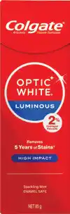 Discount Drug Stores Colgate Optic White Luminous High Impact Teeth Whitening Toothpaste offer