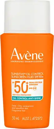 Priceline NEW Avène Sunsitive Oil Control Sunscreen Fluid SPF 50+ offer