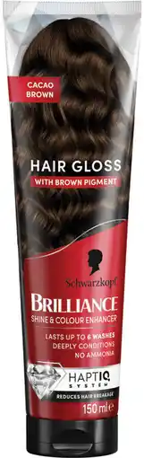 Priceline Schwarzkopf Brilliance Gloss Cacao Brown Hair Dye Conditioner offer
