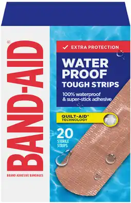 Priceline Band-Aid Waterproof Tough-Strips Bandages 20 Strips offer