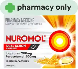 Priceline Nuromol Dual Action Pain Relief 10 Capsules offer