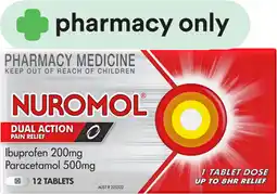 Priceline Nuromol Double Action Pain Relief 12 Tablets offer