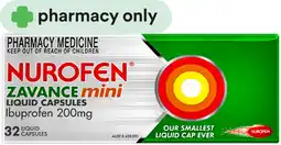 Priceline Nurofen Zavance Mini 32 Liquid Capsules offer