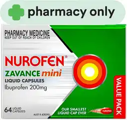 Priceline Nurofen Zavance Mini 64 Liquid Capsules offer