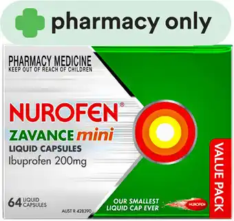 Nurofen Zavance Mini 64 Liquid Capsules