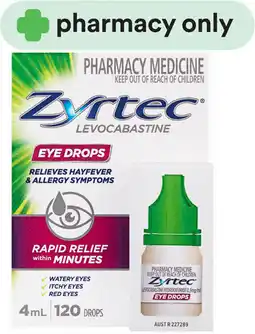 Priceline Zyrtec Levocabastine Eye Drops offer