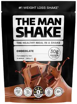 Priceline The Man Shake Chocolate offer