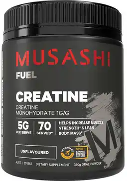 Priceline Musashi Fuel Creatine Unflavoured offer