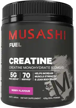 Priceline Musashi Creatine Berry Flavour offer