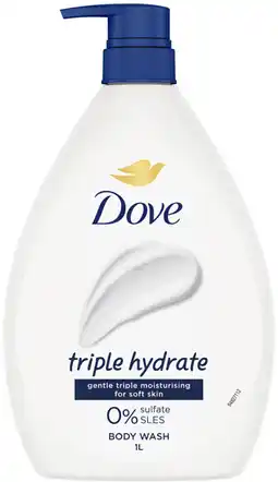 Priceline Dove Triple Hydrate Body Wash offer
