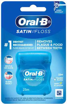 Priceline Oral-B Satin Floss Mint Flavour 25m offer