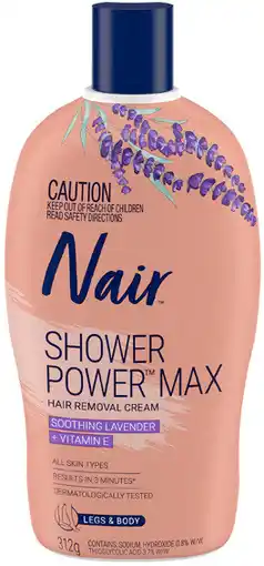 Priceline Nair Shower Power Max Hair Removal Cream For Legs & Body offer