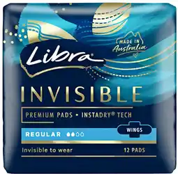 Priceline Libra Invisible Regular Pads with Wings offer