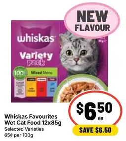 Ritchies Whiskas Favourites Wet Cat Food offer