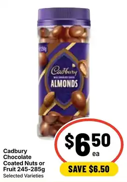 Ritchies Cadbury Chocolate Coated Nuts or Fruit offer