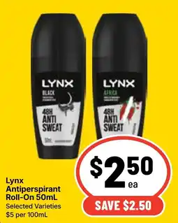 Ritchies Lynx Antiperspirant Roll-On offer