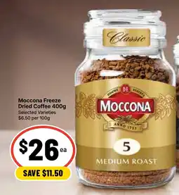 Ritchies Moccona Freeze Dried Coffee offer