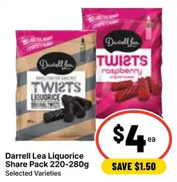 Ritchies Darrell Lea Liquorice Share Pack offer