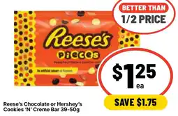 Ritchies Reese's Chocolate Cookies 'N' Creme Bar offer