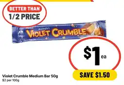 Ritchies Violet Crumble Medium Bar offer