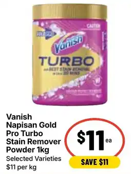 Ritchies Vanish Napisan Gold Pro Turbo Stain Remover Powder offer