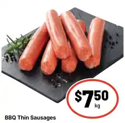 Ritchies BBQ Thin Sausages offer