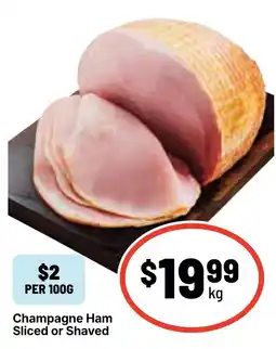Ritchies Champagne Ham Sliced or Shaved offer