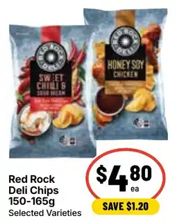 Ritchies Red Rock Deli Chips Selected Varieties offer