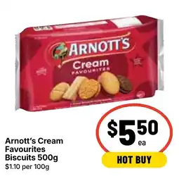 Ritchies Arnott's Cream Favourites Biscuits offer